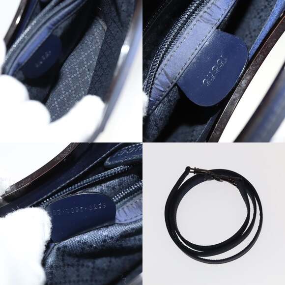 GUCCI Hand Bag Nylon Blue - Picture 12 of 12